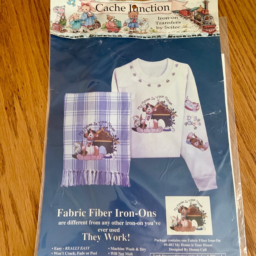 Dog Iron on Transfer Set